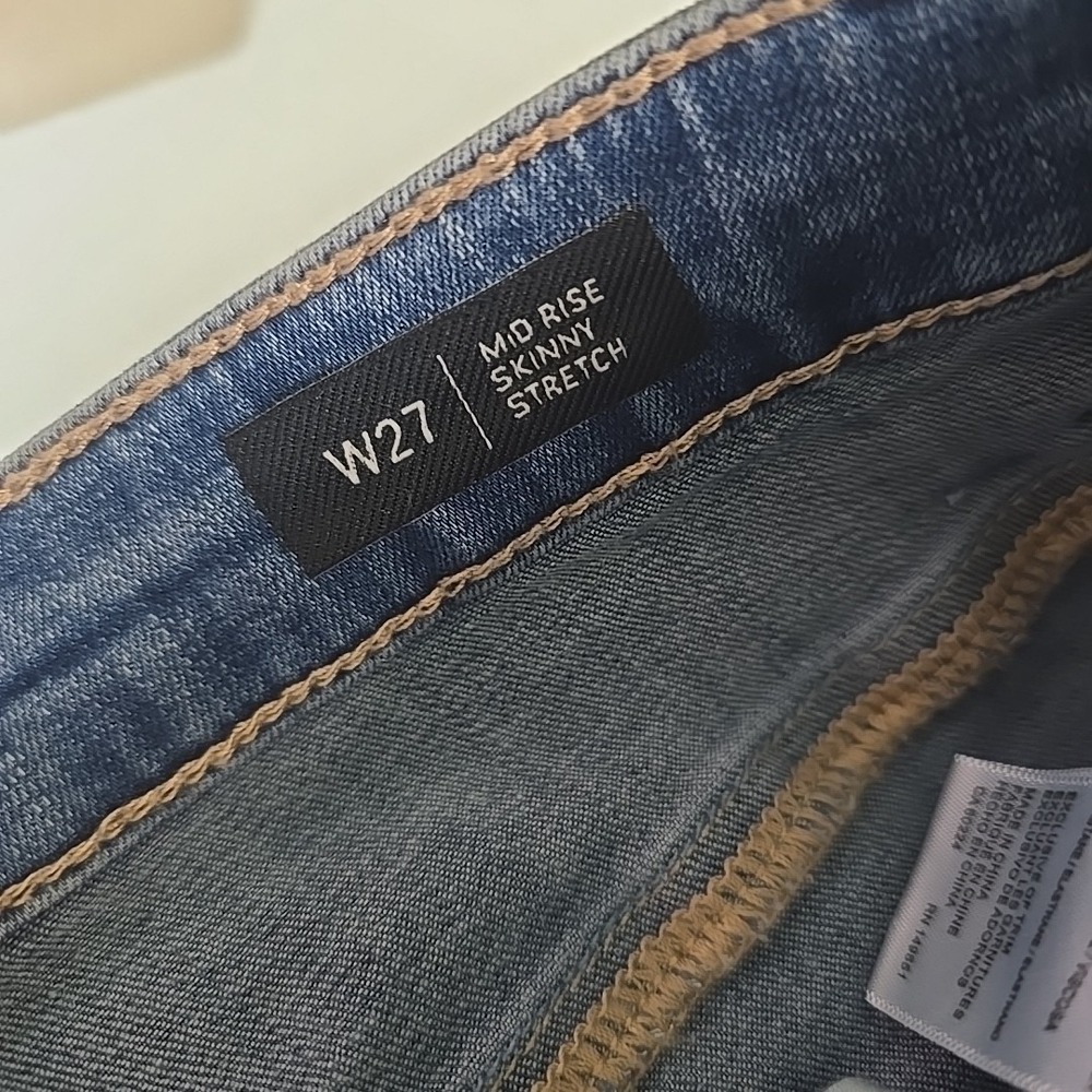 BUFFALO DAVID BITTON NEW Women's Embellished Mid Rise Skinny Jeans Size 27 - Picture 6 of 11